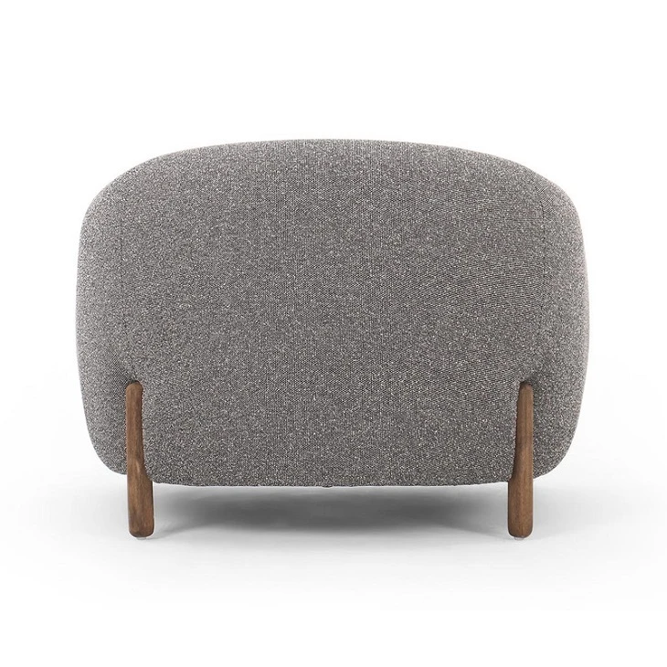 Fabric Armchair With Wooden Legs Fabric Armchair With Wooden Legs